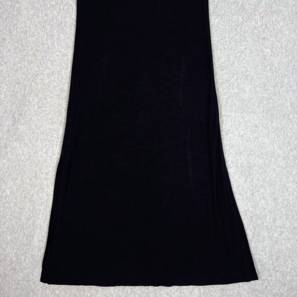 Athleta Size Small Black Well Rested Rib Sleep Sleeveless Tank Midi Dress - Picture 7 of 11